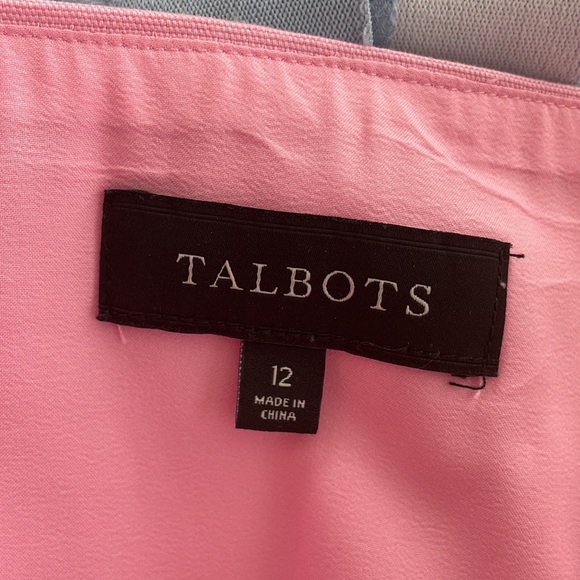 NWOT Talbots Pink Poplin Skirt-size 12 - Picture 3 of 3